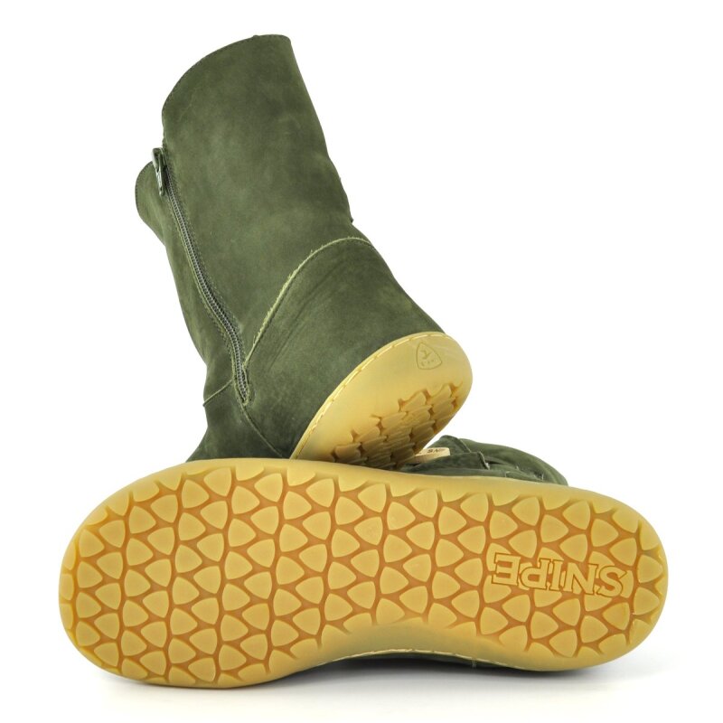 Snipe Damen Barfußboot 05490 kaki mit Warmfutter