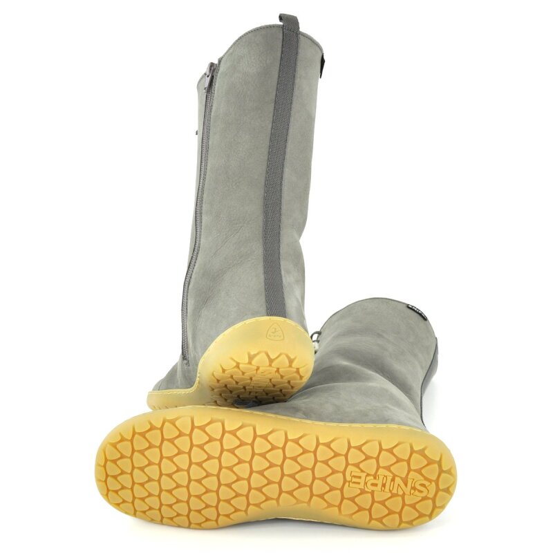 Snipe Damen Barfußstiefel 05289 gris mit Warmfutter